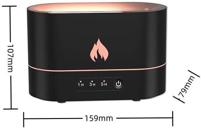 Aromatherapy Machine, Humidifier, Ambient Light, Essential Oil Diffuser, Suitable for Bedroom and Living Room, Automatic Power-Off Without Water (Black) 1